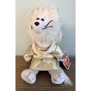 Vintage Angelic Beans Lion of Judah Plush Gold Robe Wings Tagged Y2K Cottagecore